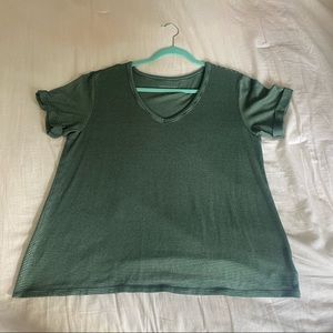 AMERICAN EAGLE Soft & Sexy Pinstripe V neck Top